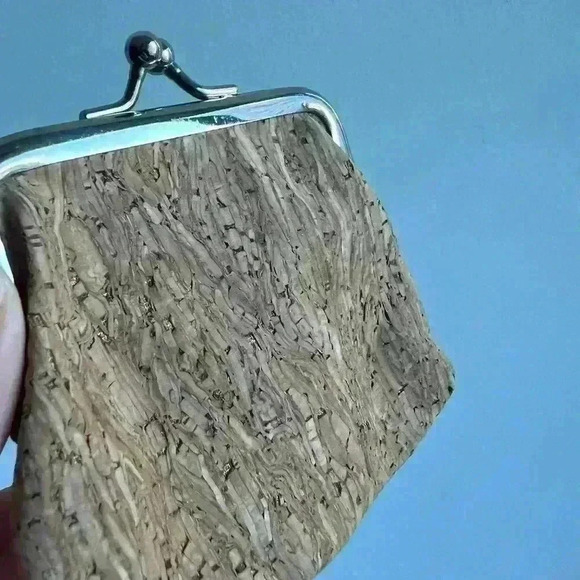 Coin Clip Close Cork Texture Wallet Accessory Holder Travel Wallet Gift - Picture 5 of 9